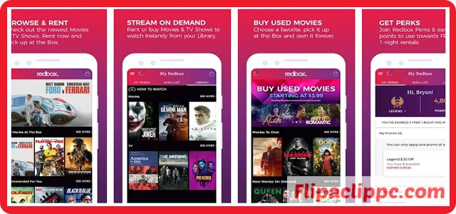 Features of Redbox TV For Windows 10