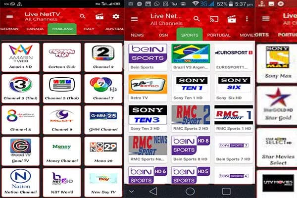 Installation Of Live Net TV